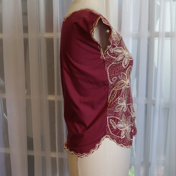 NWOT Red XS Summer Shirt - Picture 3 of 5